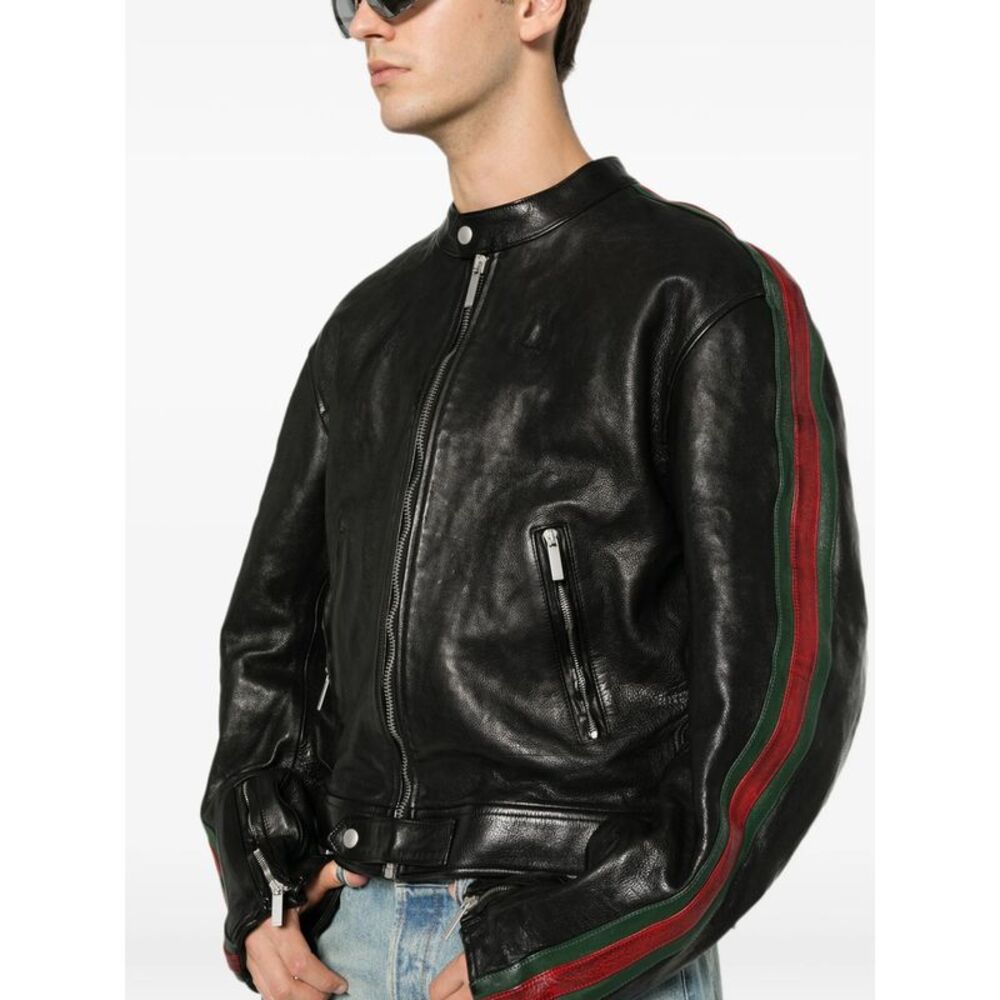 Gucci Black Jackets - Leather Jackets Men - Picture 2 of 5